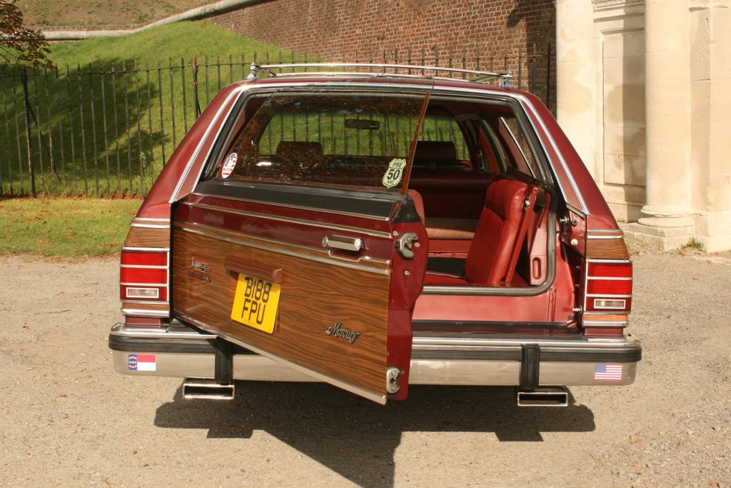 1985 Mercury Grand Marquis Stranger Things Station Wagon - London based Action Vehicle Hire Car Motorbike Bus Coach Vehicle Supply Film TV Productions