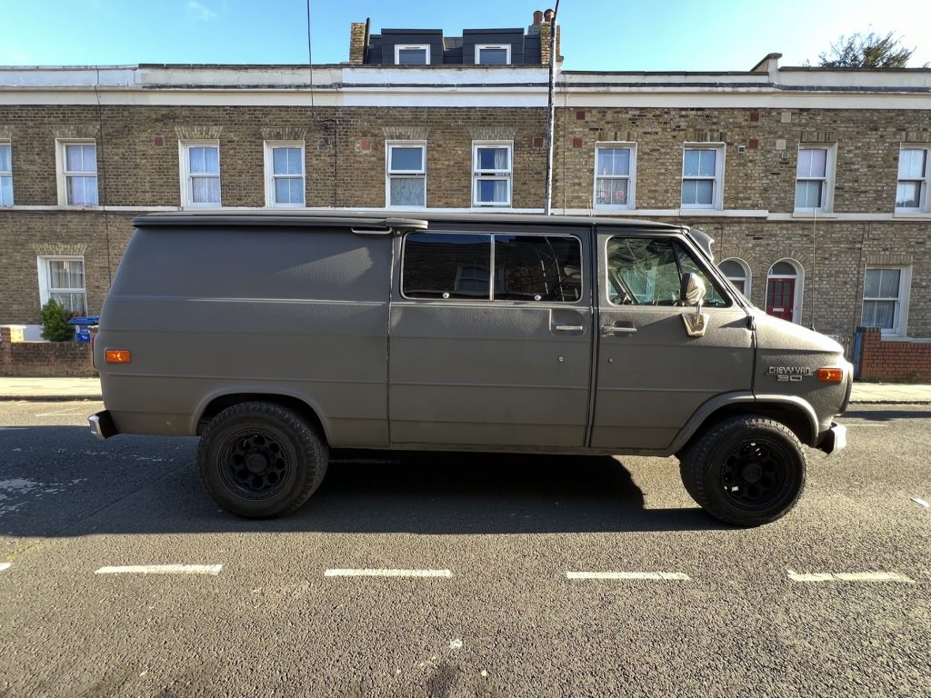 1995 Chevrolet G30 Van - London based Action Vehicle Hire Car Motorbike Bus Coach Vehicle Supply Film TV Productions