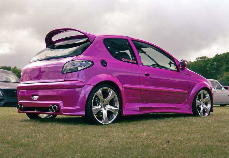 2003 Pink Peugeot 206 GTI - London based Action Vehicle Hire Vehicle Supply Film TV Productions