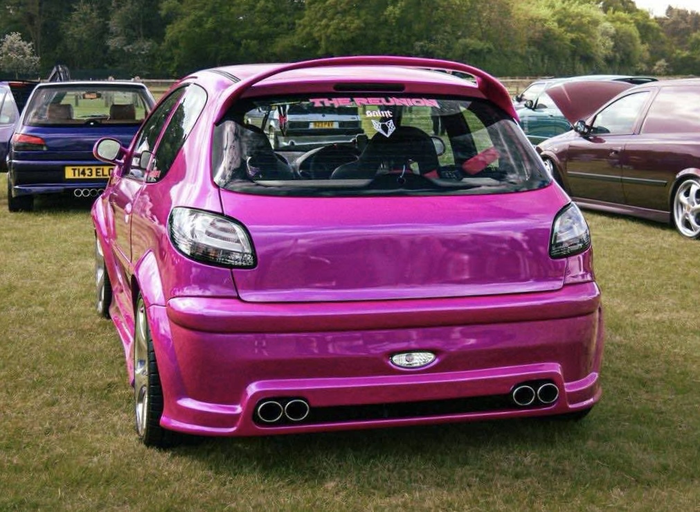 2003 Pink Peugeot 206 GTI - London based Action Vehicle Hire Vehicle Supply Film TV Productions