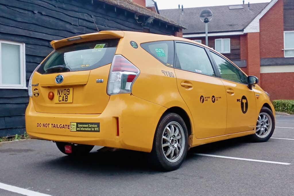 2015 Toyota Prius NYC Taxi - London based Action Vehicle Hire Car Motorbike Bus Coach Vehicle Supply Film TV Productions