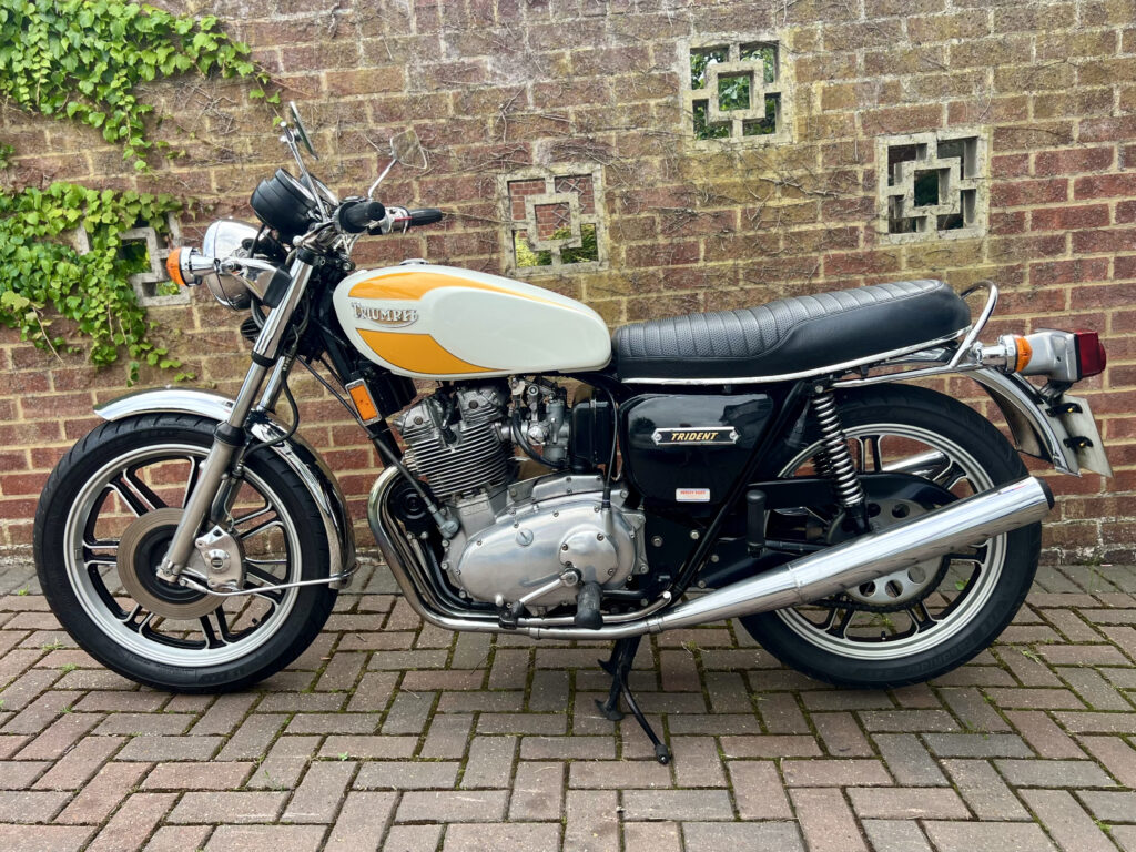 1975 Triumph Trident - London based Action Vehicle Hire Car Motorbike Bus Coach Vehicle Supply Film TV Productions