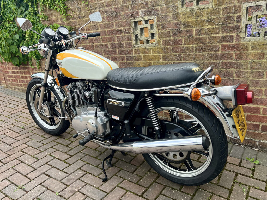 1975 Triumph Trident - London based Action Vehicle Hire Car Motorbike Bus Coach Vehicle Supply Film TV Productions