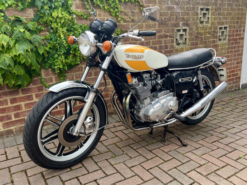 1975 Triumph Trident - London based Action Vehicle Hire Car Motorbike Bus Coach Vehicle Supply Film TV Productions