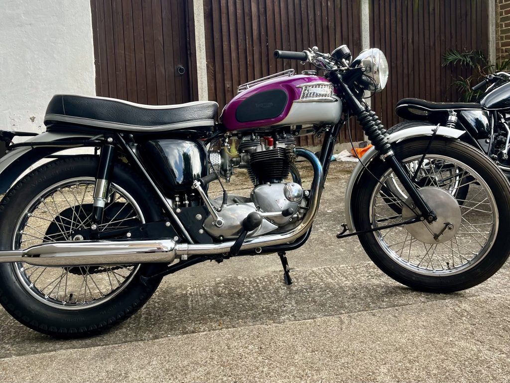 1963 Triumph Trophy - London based Action Vehicle Hire Car Motorbike Bus Coach Vehicle Supply Film TV Productions