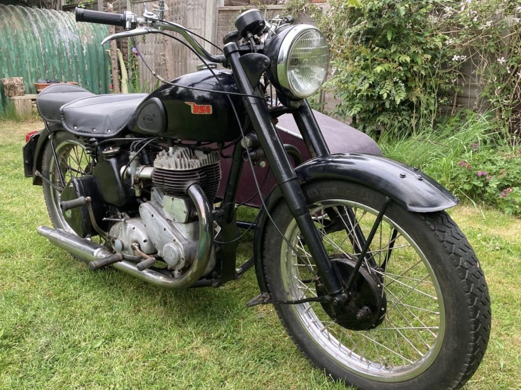 1952 BSA & Sidecar - London based Action Vehicle Hire Car Motorbike Bus Coach Vehicle Supply Film TV Productions