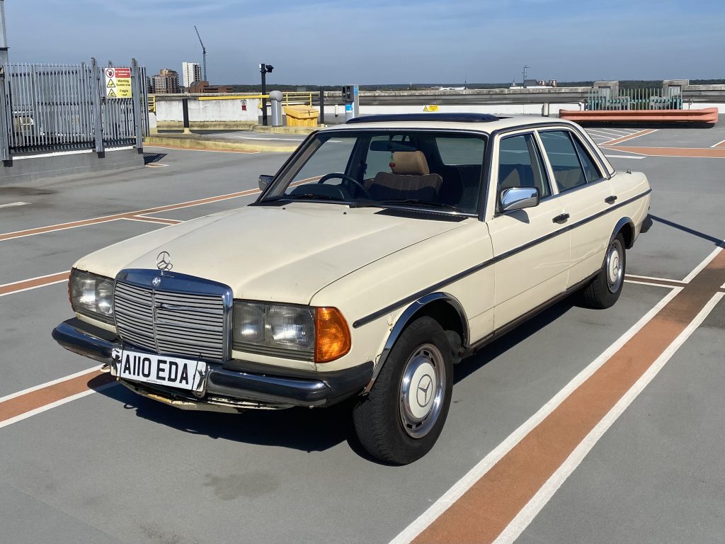 1984 Mercedes 230E - London based Action Vehicle Hire Car Motorbike Bus Coach Vehicle Supply Film TV Productions