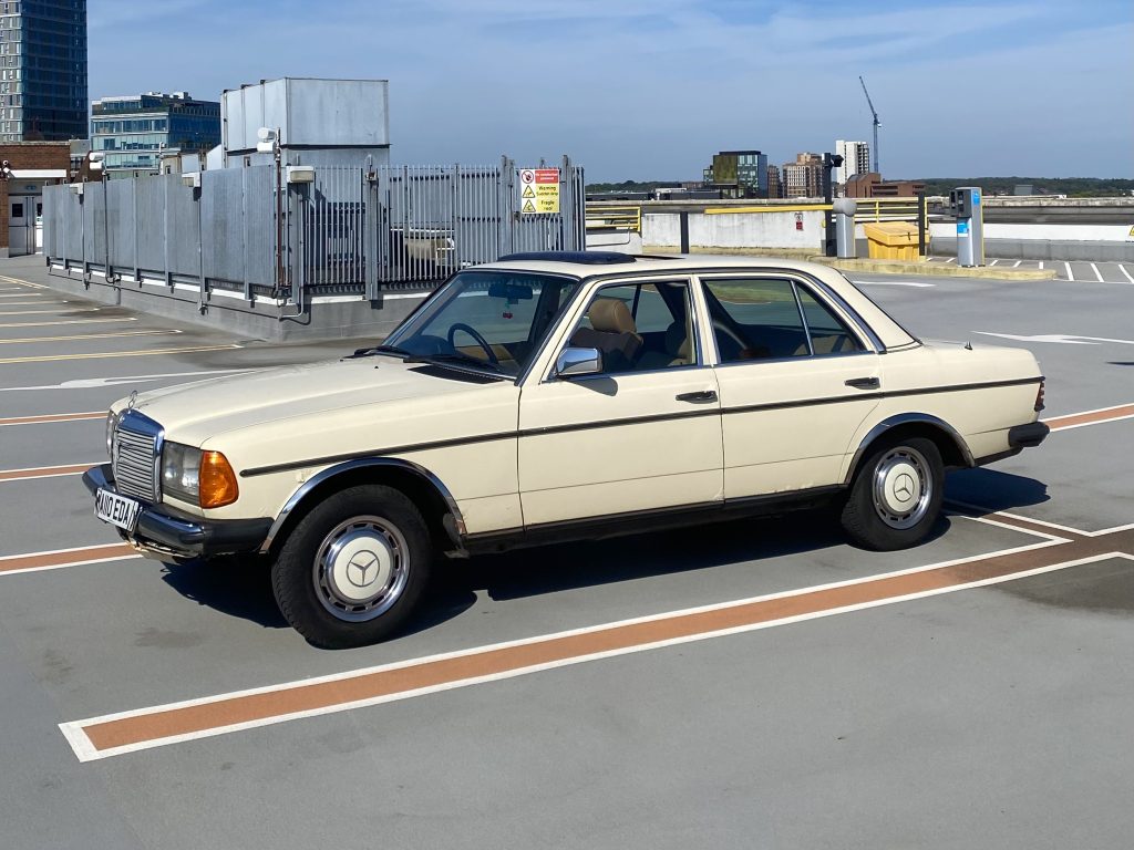 1984 Mercedes 230E - London based Action Vehicle Hire Car Motorbike Bus Coach Vehicle Supply Film TV Productions
