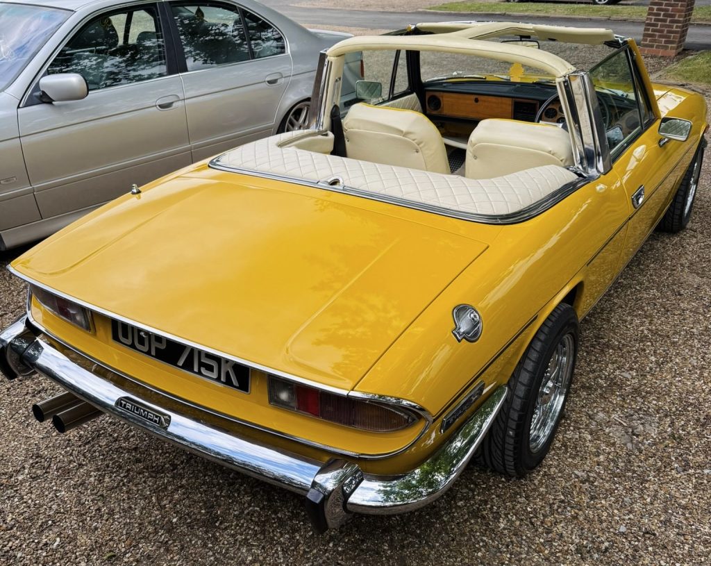 1972 Triumph Stag - London based Action Vehicle Hire Car Motorbike Bus Coach Vehicle Supply Film TV Productions