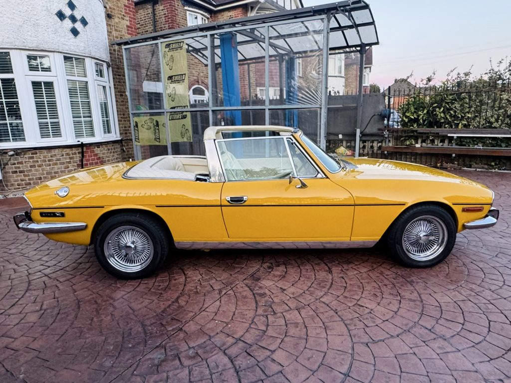 1972 Triumph Stag - London based Action Vehicle Hire Car Motorbike Bus Coach Vehicle Supply Film TV Productions