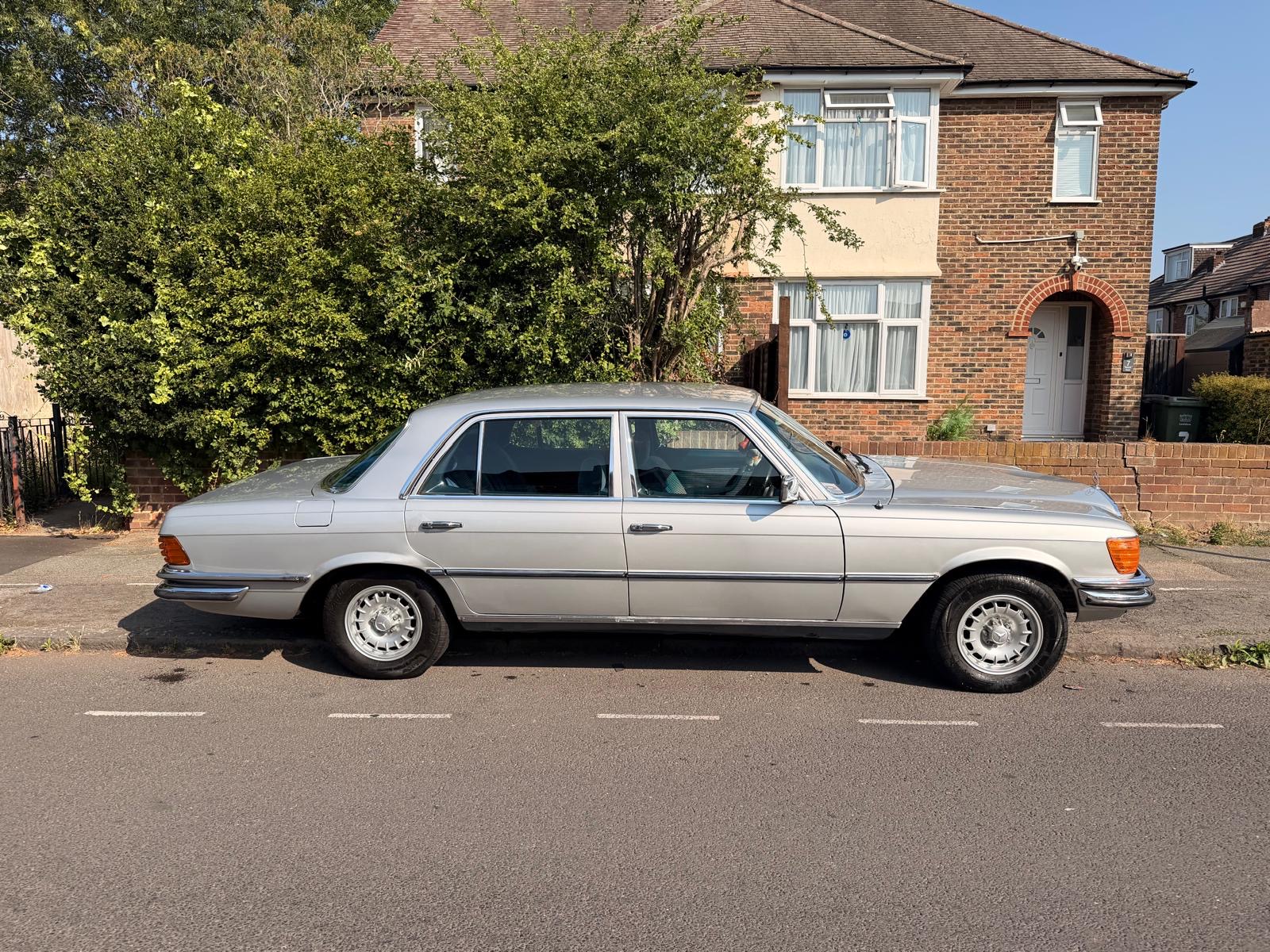 1973 Mercedes 450SEL - London based Action Vehicle Hire Car Motorbike Bus Coach Vehicle Supply Film TV Productions